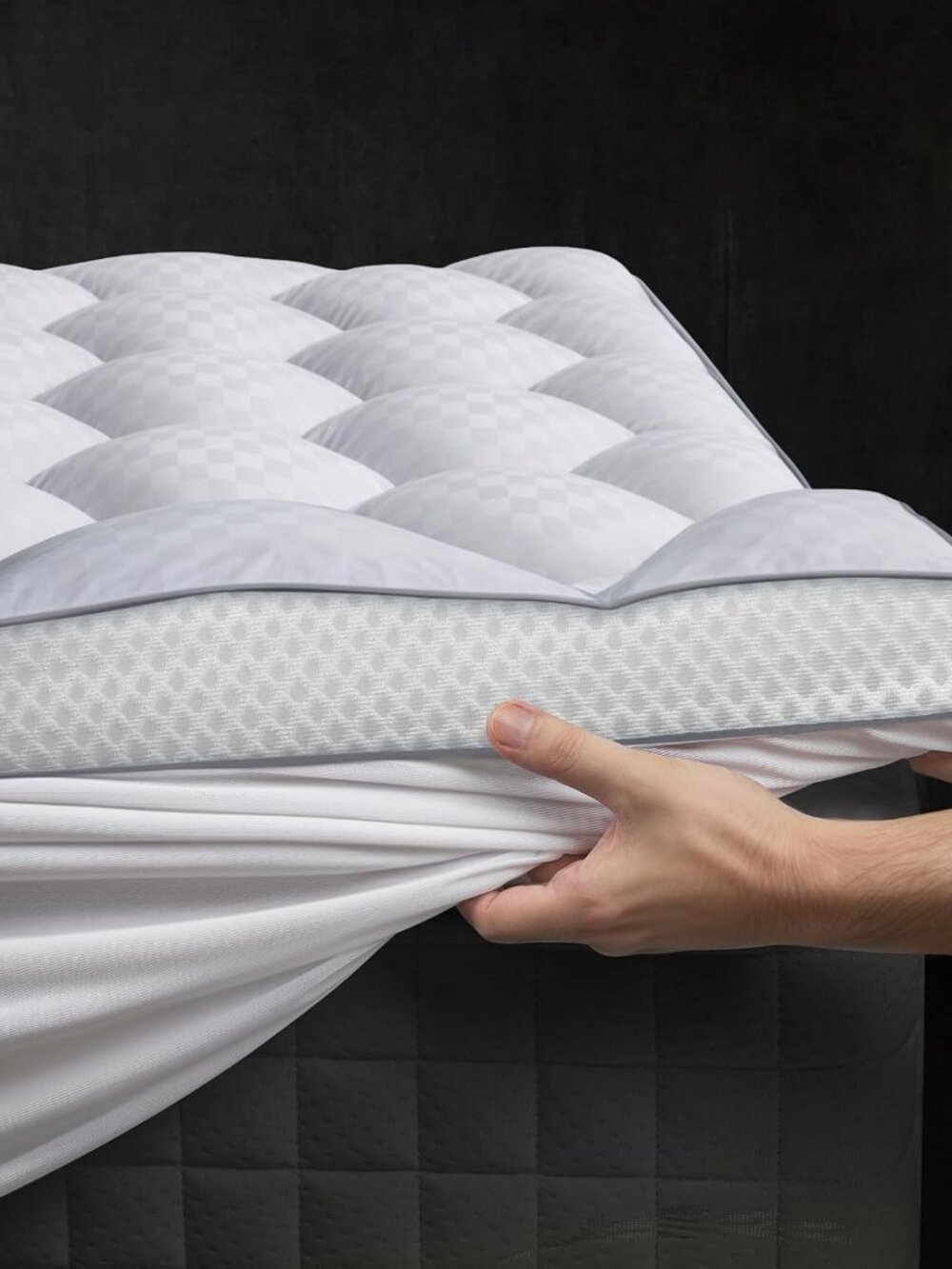 NEW Milcabe King Mattress Topper 3 Inch Memory Foam Pillow Top Breathable Pad